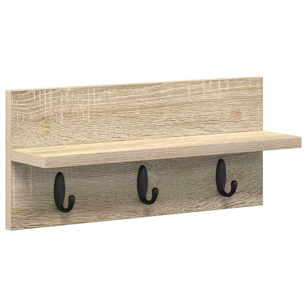 vidaXL Wandmontierter nachttisch Sonoma-Eiche 40 x 10,5 x 18 cm