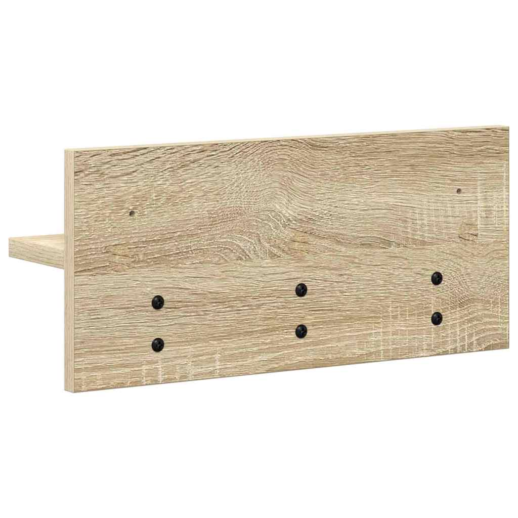 vidaXL Wandmontierter nachttisch Sonoma-Eiche 40 x 10,5 x 18 cm
