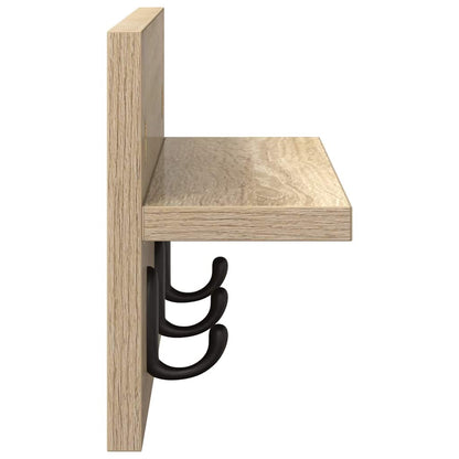 vidaXL Wandmontierter nachttisch Sonoma-Eiche 40 x 10,5 x 18 cm