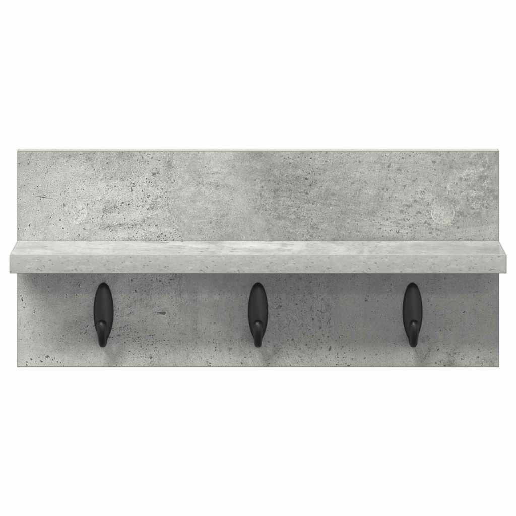 vidaXL Wandmontierter nachttisch Beton Grau 40 x 10,5 x 18 cm