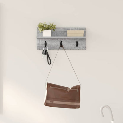 vidaXL Wandmontierter nachttisch Graues Sonoma 40 x 10,5 x 18 cm