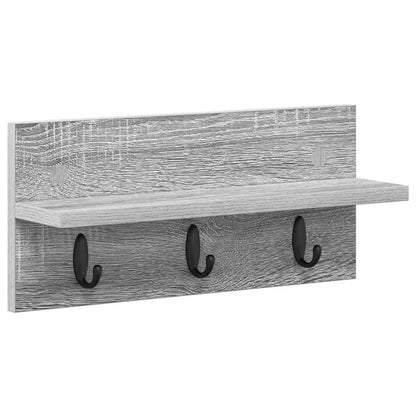 vidaXL Wandmontierter nachttisch Graues Sonoma 40 x 10,5 x 18 cm