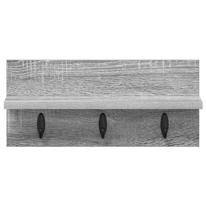 vidaXL Wandmontierter nachttisch Graues Sonoma 40 x 10,5 x 18 cm