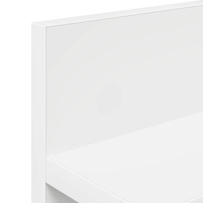 vidaXL Wandmontierter nachttisch Weiß 60 x 10,5 x 18 cm Holzwerkstoff