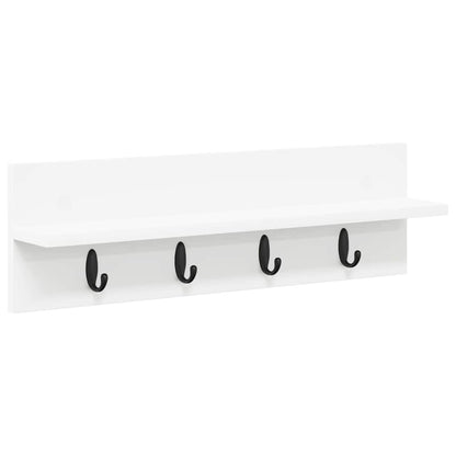 vidaXL Wandmontierter nachttisch Weiß 60 x 10,5 x 18 cm Holzwerkstoff