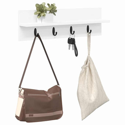 vidaXL Wandmontierter nachttisch Weiß 60 x 10,5 x 18 cm Holzwerkstoff