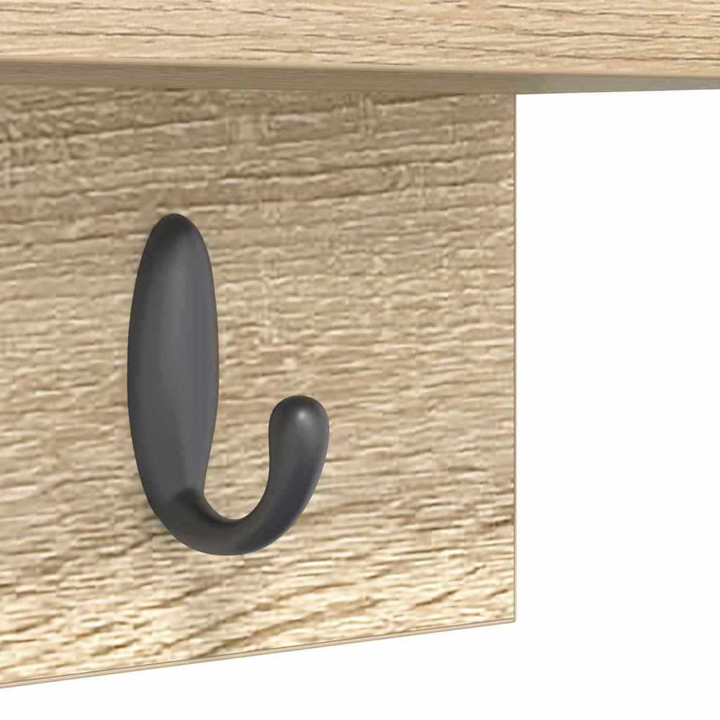 vidaXL Wandmontierter nachttisch Sonoma-Eiche 60 x 10,5 x 18 cm