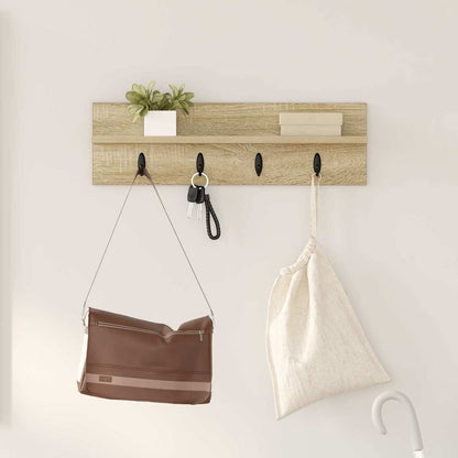 vidaXL Wandmontierter nachttisch Sonoma-Eiche 60 x 10,5 x 18 cm