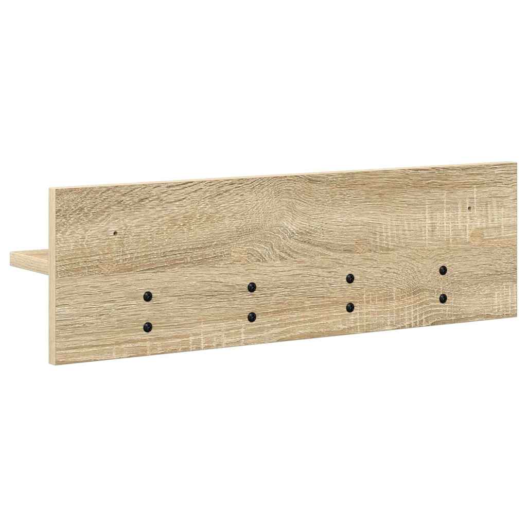 vidaXL Wandmontierter nachttisch Sonoma-Eiche 60 x 10,5 x 18 cm