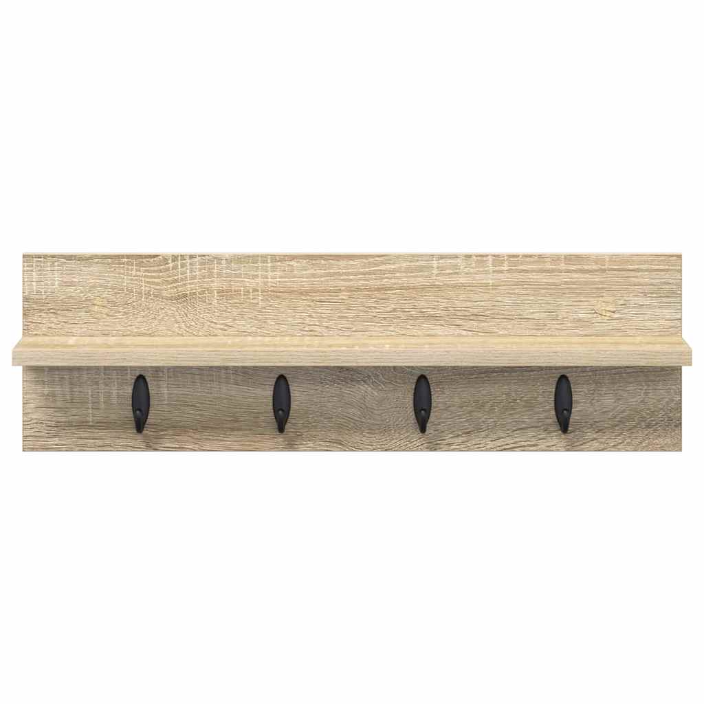 vidaXL Wandmontierter nachttisch Sonoma-Eiche 60 x 10,5 x 18 cm