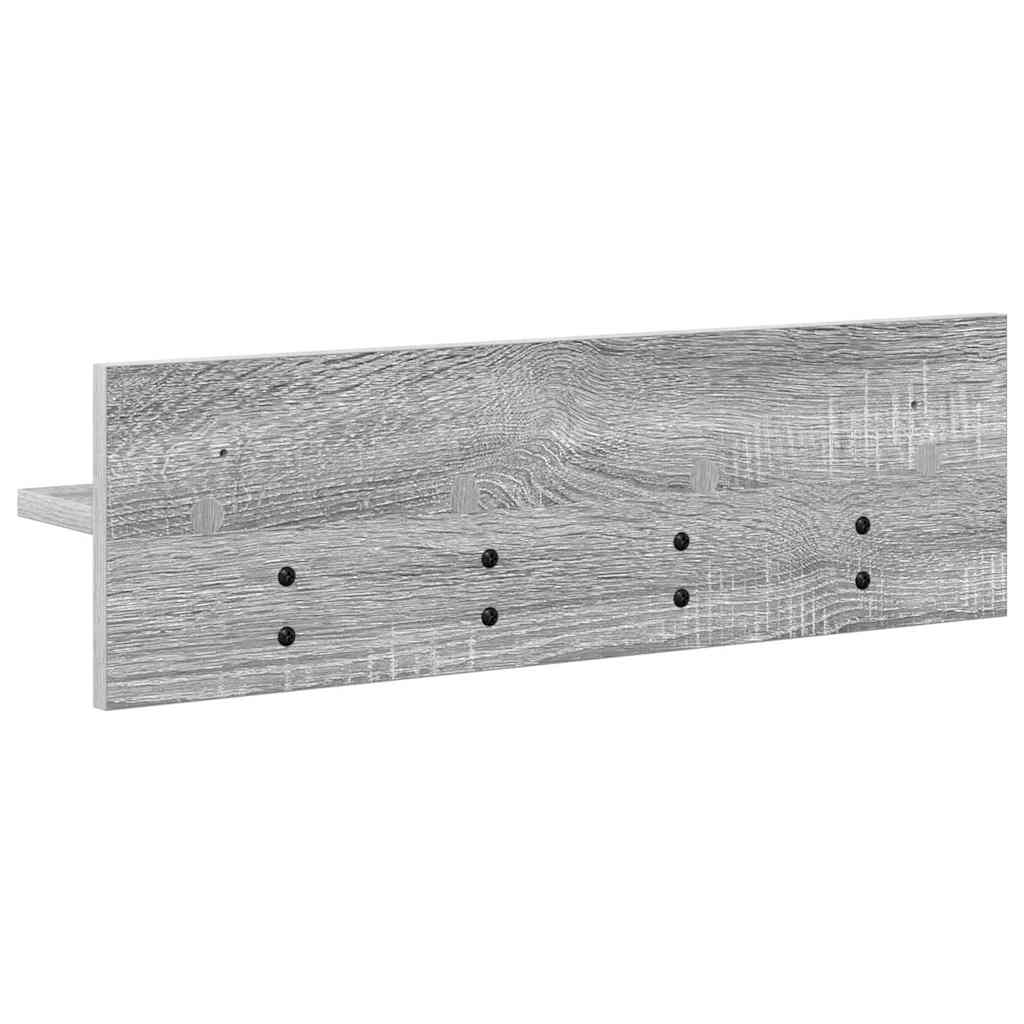 vidaXL Wandmontierter nachttisch Graues Sonoma 60 x 10,5 x 18 cm