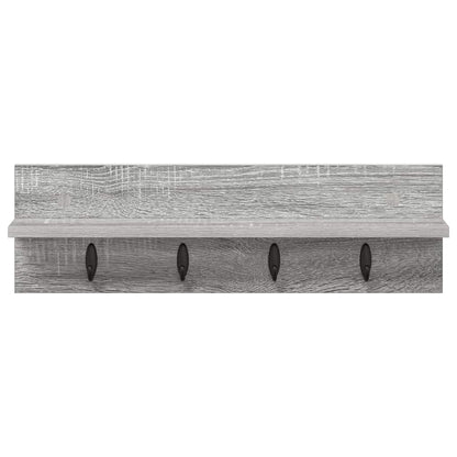 vidaXL Wandmontierter nachttisch Graues Sonoma 60 x 10,5 x 18 cm