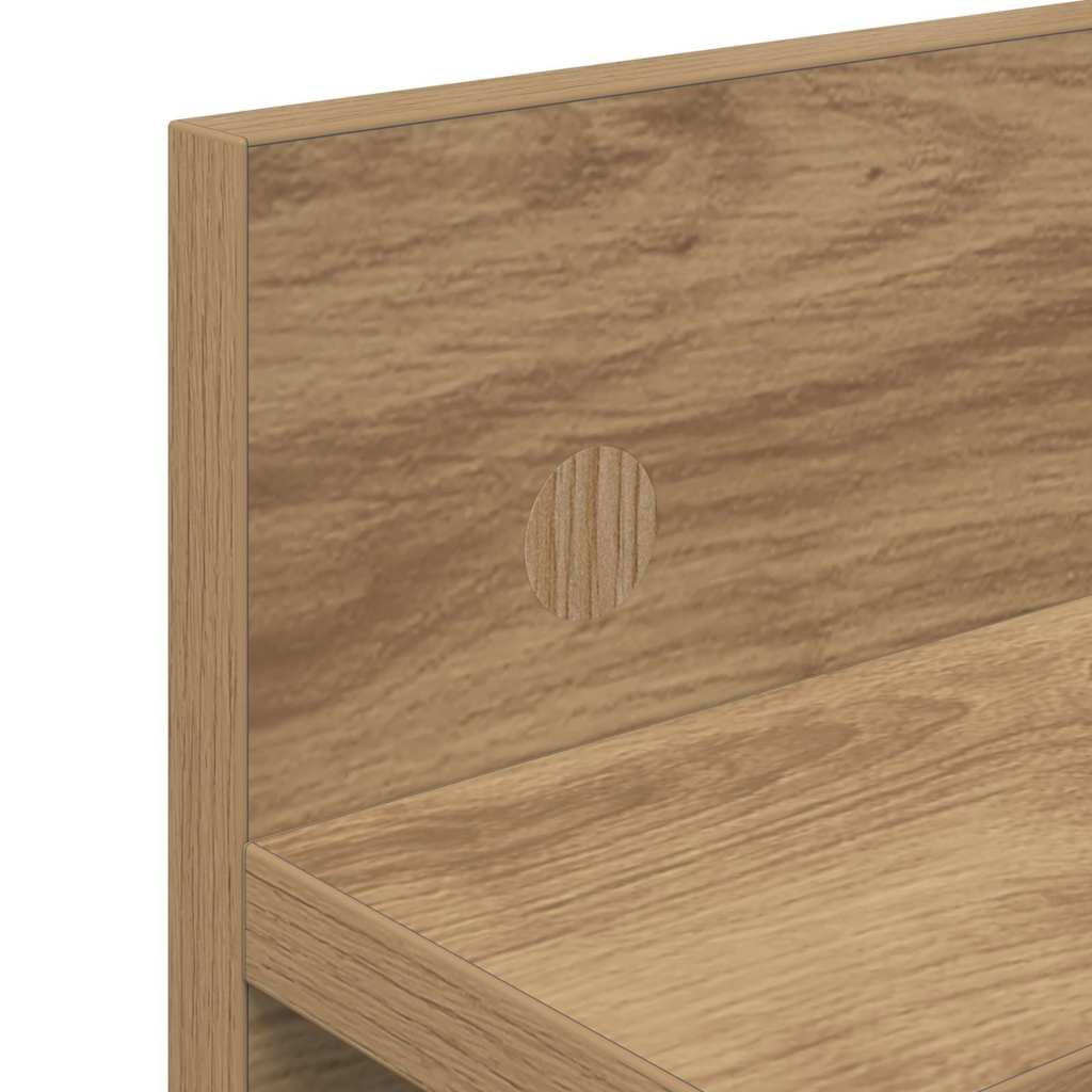 vidaXL Wandmontierter nachttisch Artisan-Eiche 60 x 10,5 x 18 cm