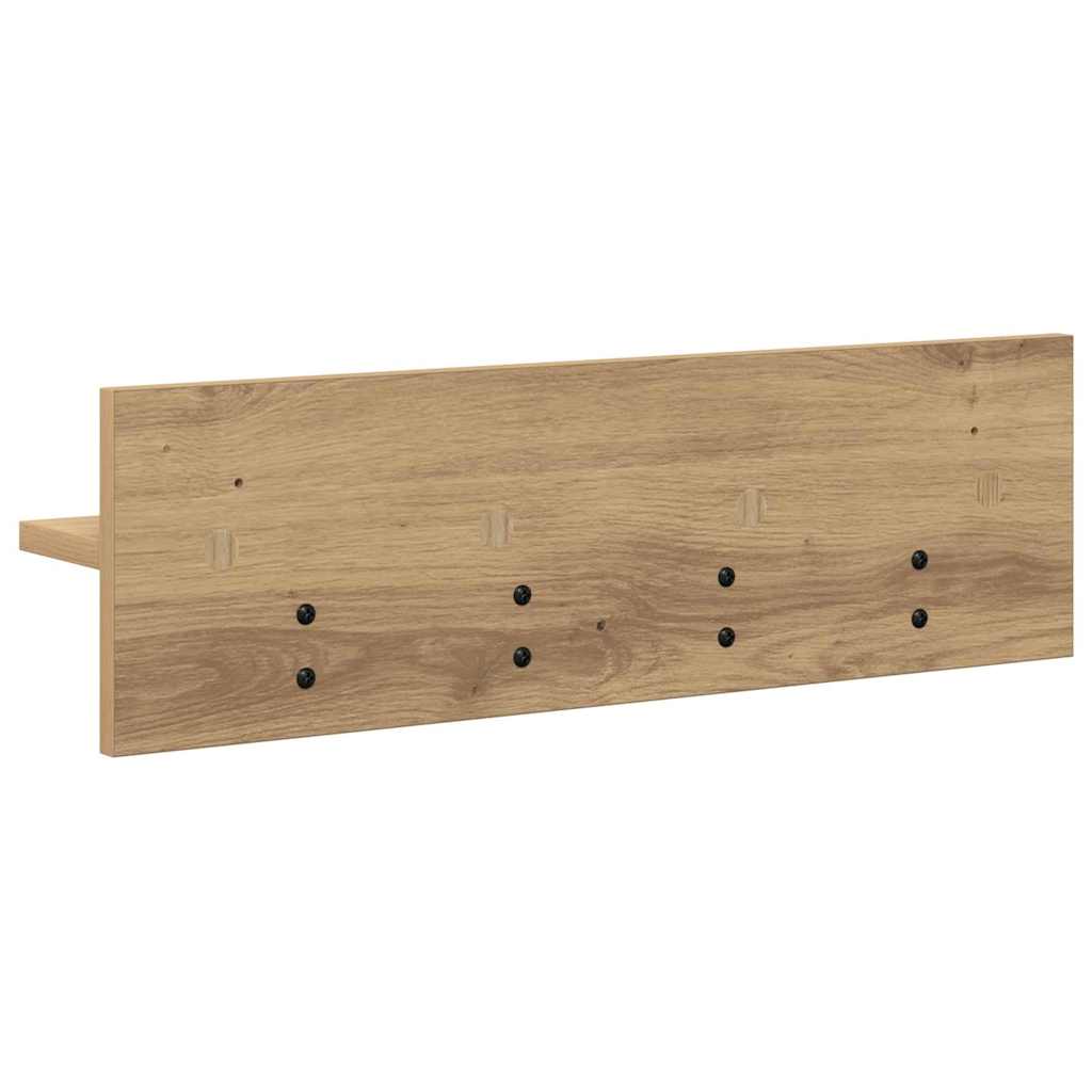 vidaXL Wandmontierter nachttisch Artisan-Eiche 60 x 10,5 x 18 cm