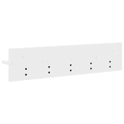 vidaXL Wandmontierter nachttisch Weiß 80 x 10,5 x 18 cm Holzwerkstoff