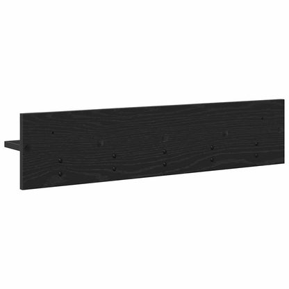 vidaXL Wandmontierter nachttisch Wandmontiert Schwarz Eichen-Optik