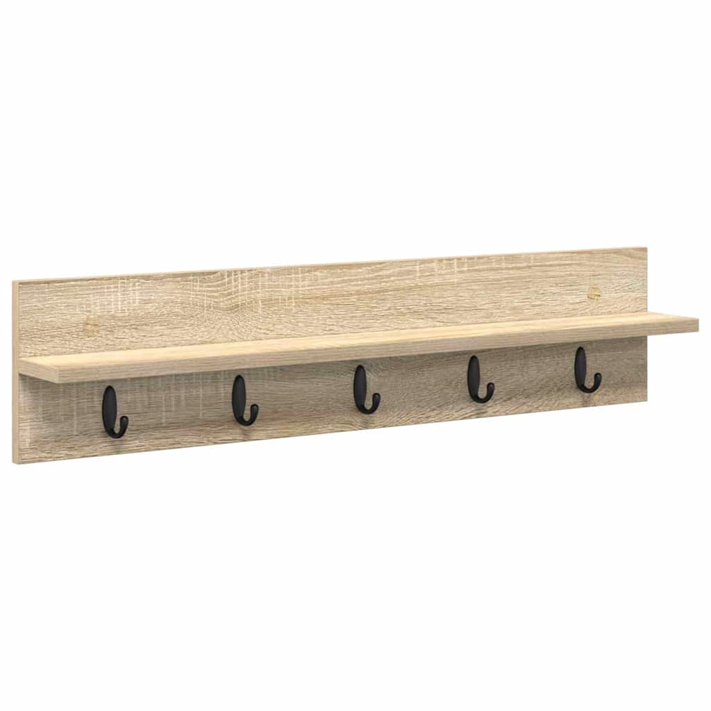 vidaXL Wandmontierter nachttisch Sonoma-Eiche 80 x 10,5 x 18 cm