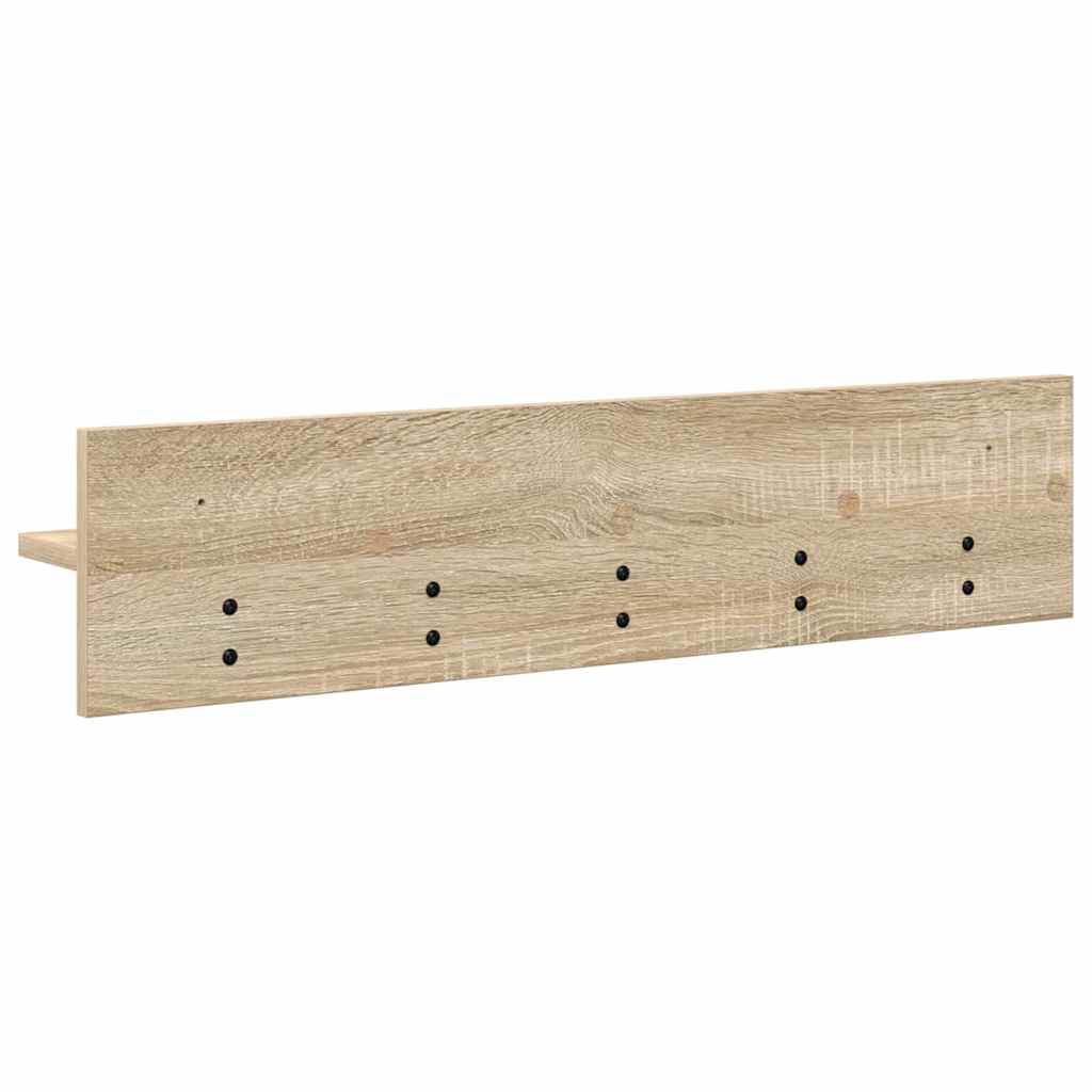 vidaXL Wandmontierter nachttisch Sonoma-Eiche 80 x 10,5 x 18 cm
