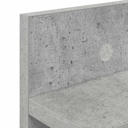 vidaXL Wandmontierter nachttisch Beton Grau 80 x 10,5 x 18 cm