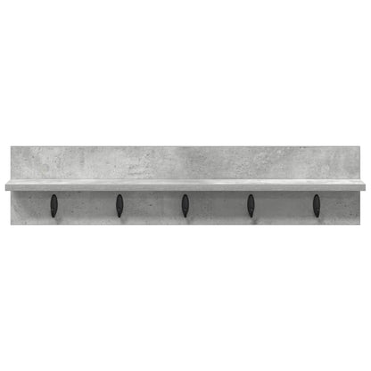 vidaXL Wandmontierter nachttisch Beton Grau 80 x 10,5 x 18 cm