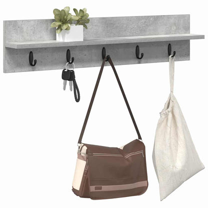 vidaXL Wandmontierter nachttisch Beton Grau 80 x 10,5 x 18 cm