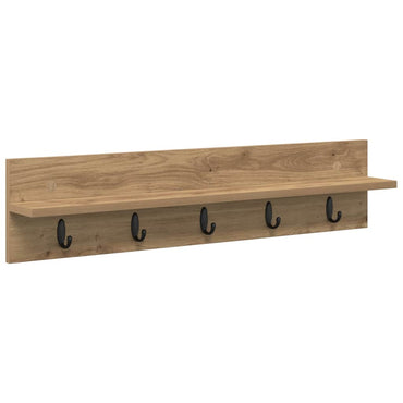 vidaXL Wandmontierter nachttisch Artisan-Eiche 80 x 10,5 x 18 cm