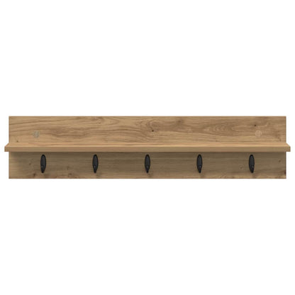 vidaXL Wandmontierter nachttisch Artisan-Eiche 80 x 10,5 x 18 cm