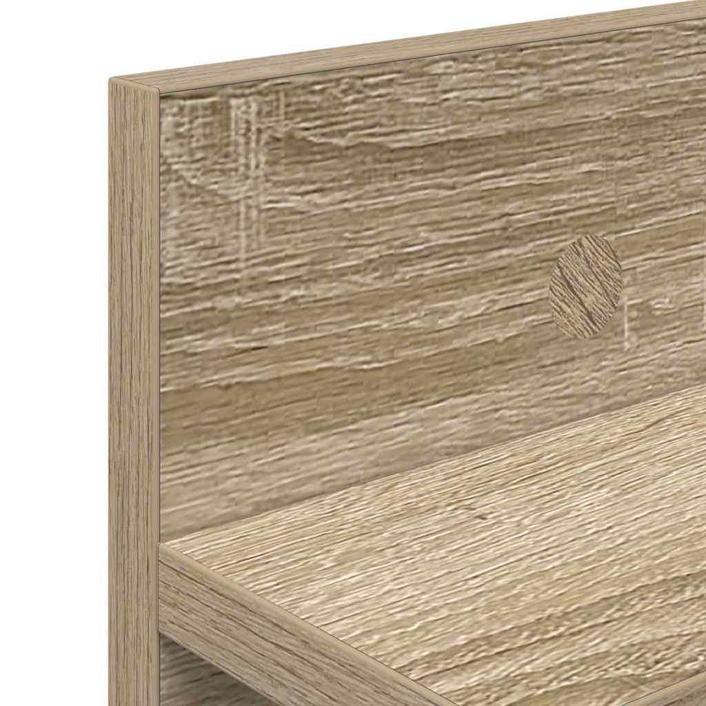 vidaXL Wandmontierter nachttisch Sonoma-Eiche 100 x 10,5 x 18 cm