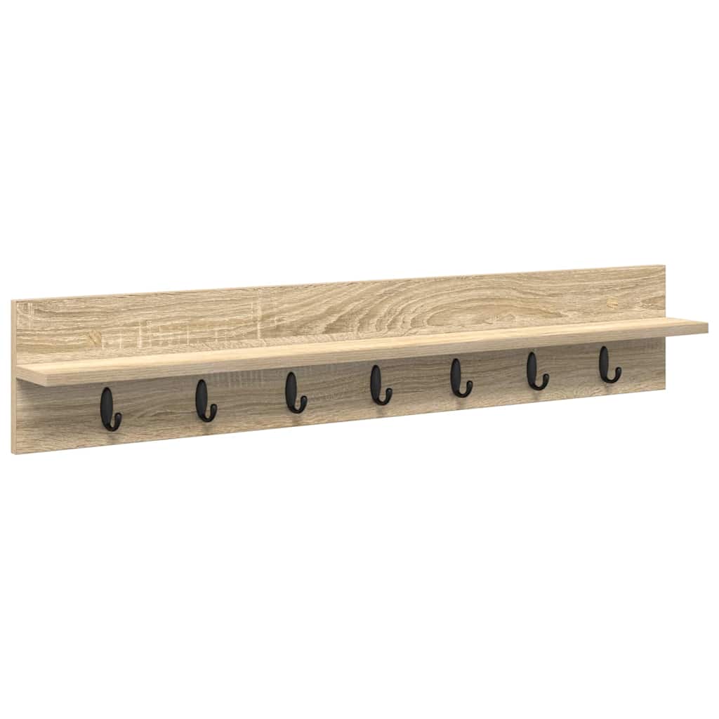 vidaXL Wandmontierter nachttisch Sonoma-Eiche 100 x 10,5 x 18 cm