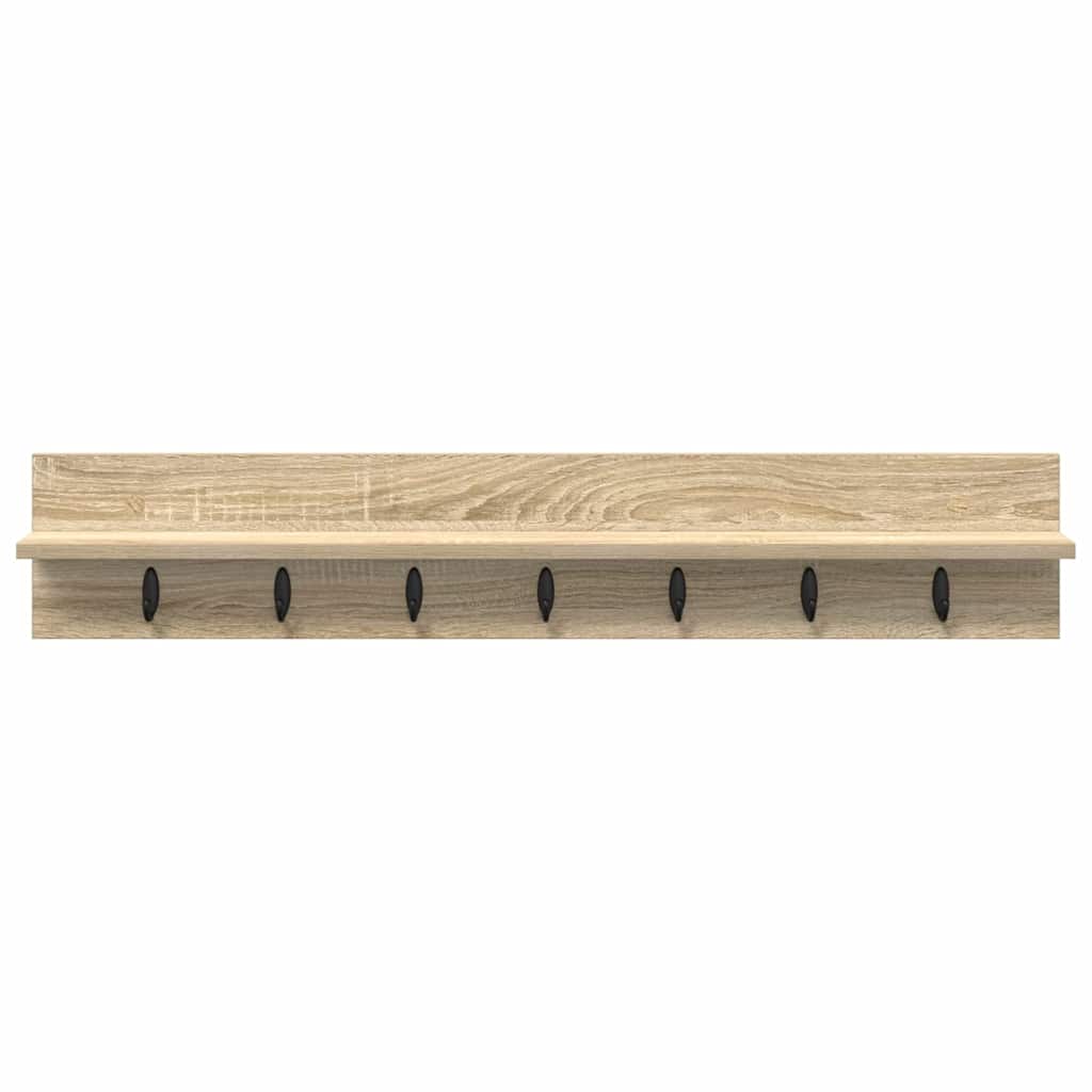 vidaXL Wandmontierter nachttisch Sonoma-Eiche 100 x 10,5 x 18 cm