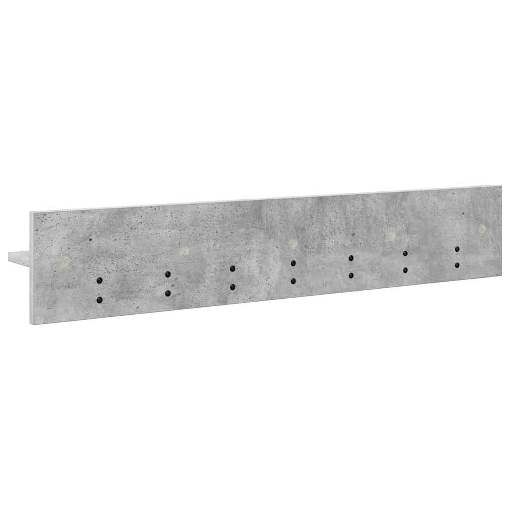 vidaXL Wandmontierter nachttisch Beton Grau 100 x 10,5 x 18 cm