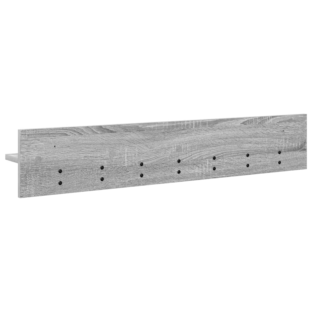 vidaXL Wandmontierter nachttisch Graues Sonoma 100 x 10,5 x 18 cm