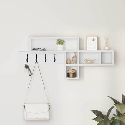 vidaXL Wandmontierter nachttisch Weiß 100 x 12 x 43,5 cm Holzwerkstoff