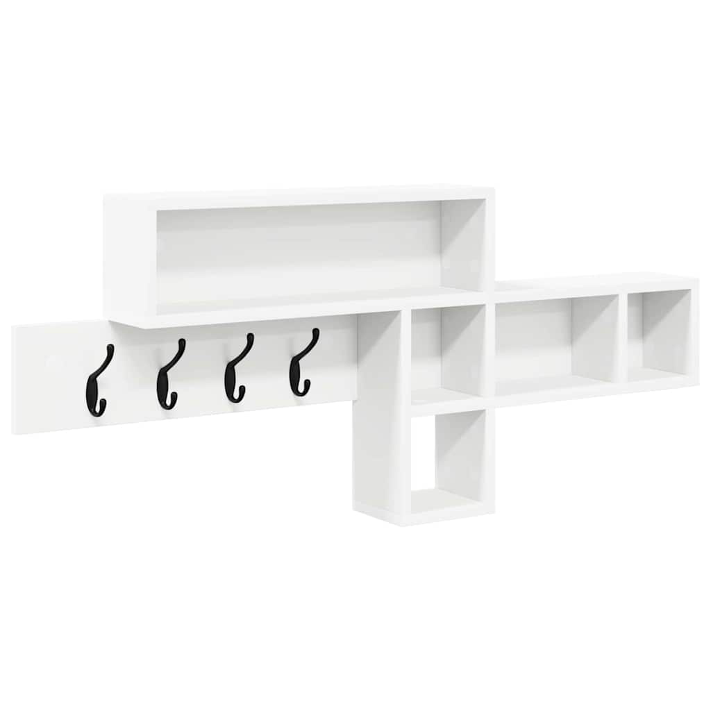 vidaXL Wandmontierter nachttisch Weiß 100 x 12 x 43,5 cm Holzwerkstoff