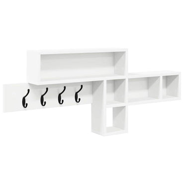 vidaXL Wandmontierter nachttisch Weiß 100 x 12 x 43,5 cm Holzwerkstoff
