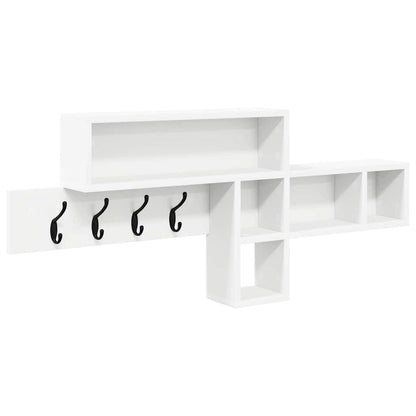 vidaXL Wandmontierter nachttisch Weiß 100 x 12 x 43,5 cm Holzwerkstoff