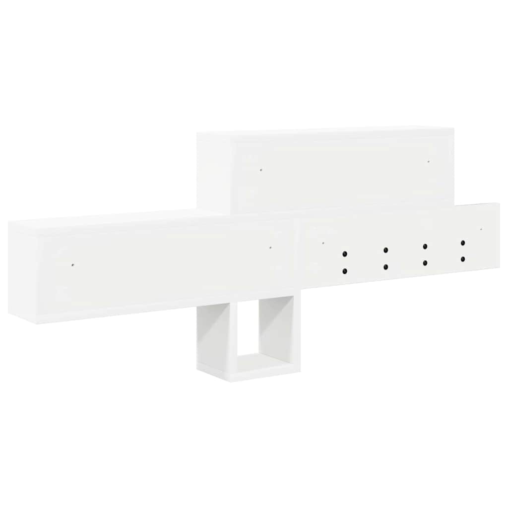 vidaXL Wandmontierter nachttisch Weiß 100 x 12 x 43,5 cm Holzwerkstoff