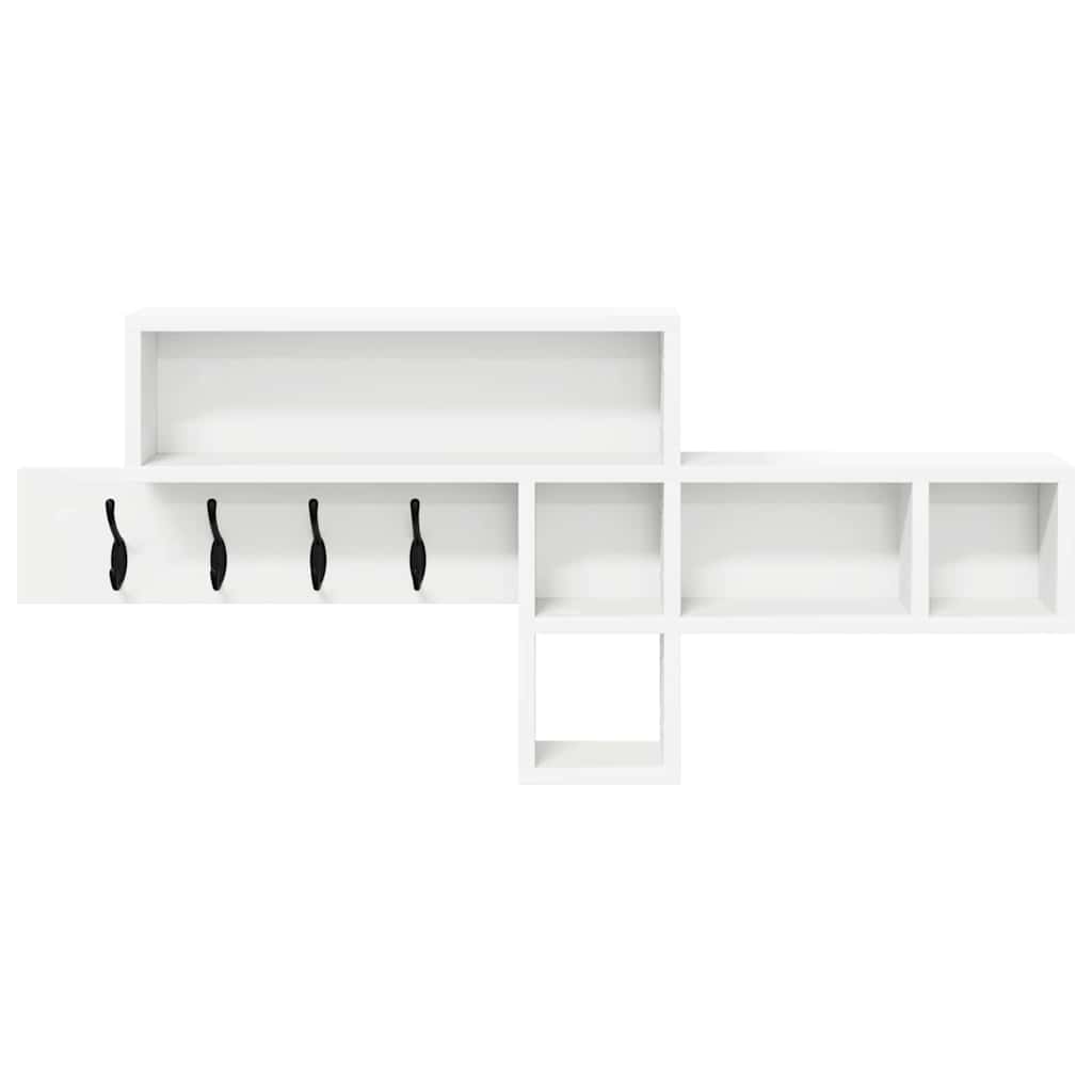 vidaXL Wandmontierter nachttisch Weiß 100 x 12 x 43,5 cm Holzwerkstoff