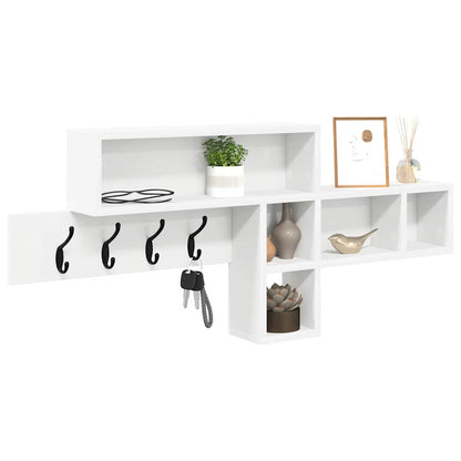 vidaXL Wandmontierter nachttisch Weiß 100 x 12 x 43,5 cm Holzwerkstoff