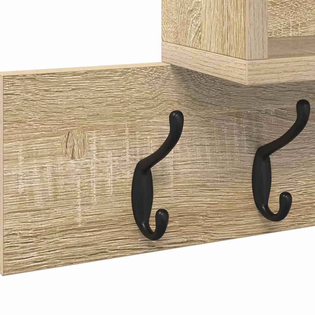 vidaXL Wandmontierter nachttisch Sonoma-Eiche 100 x 12 x 43,5 cm