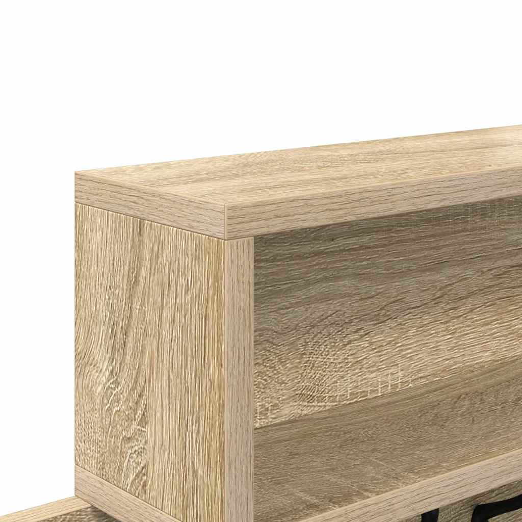 vidaXL Wandmontierter nachttisch Sonoma-Eiche 100 x 12 x 43,5 cm
