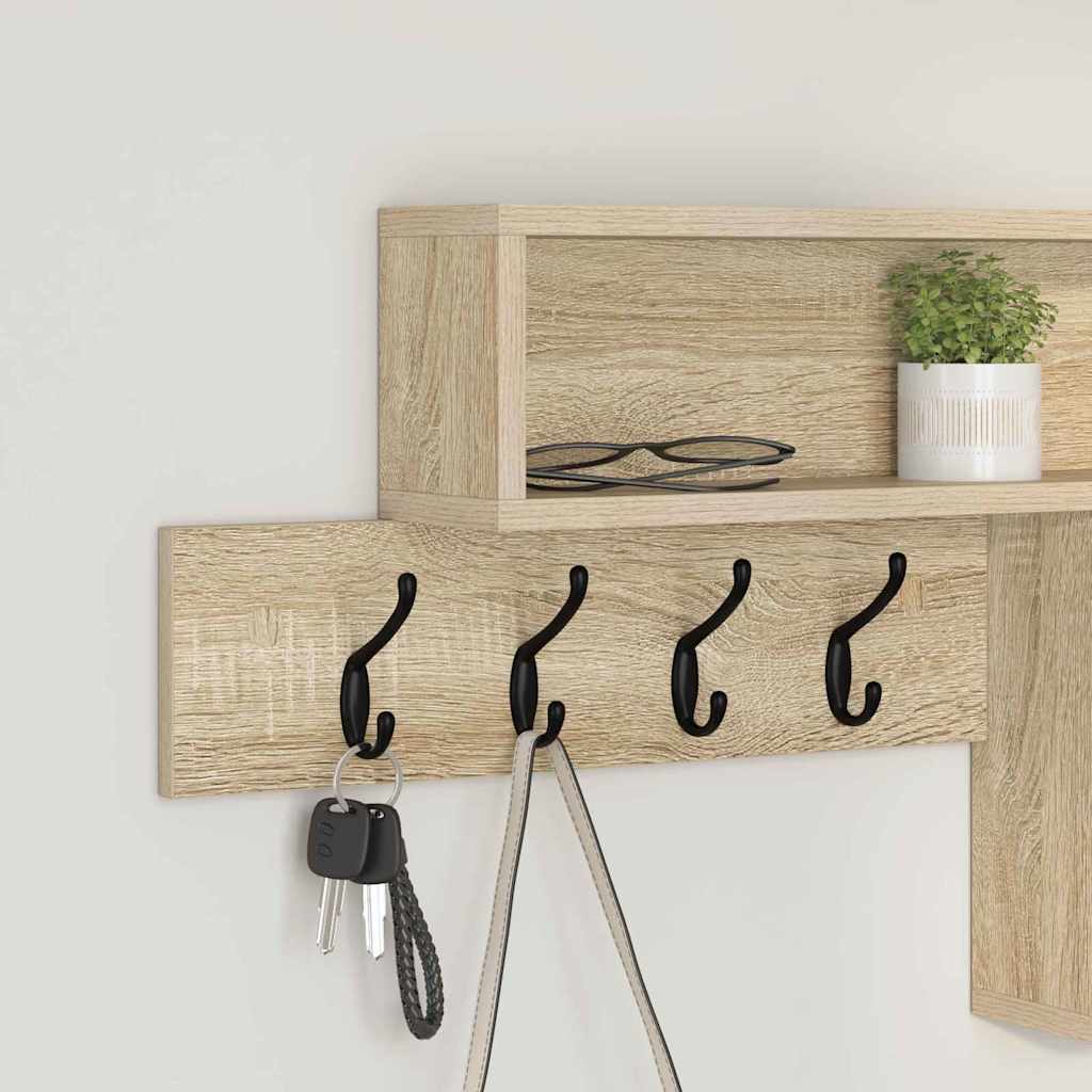 vidaXL Wandmontierter nachttisch Sonoma-Eiche 100 x 12 x 43,5 cm