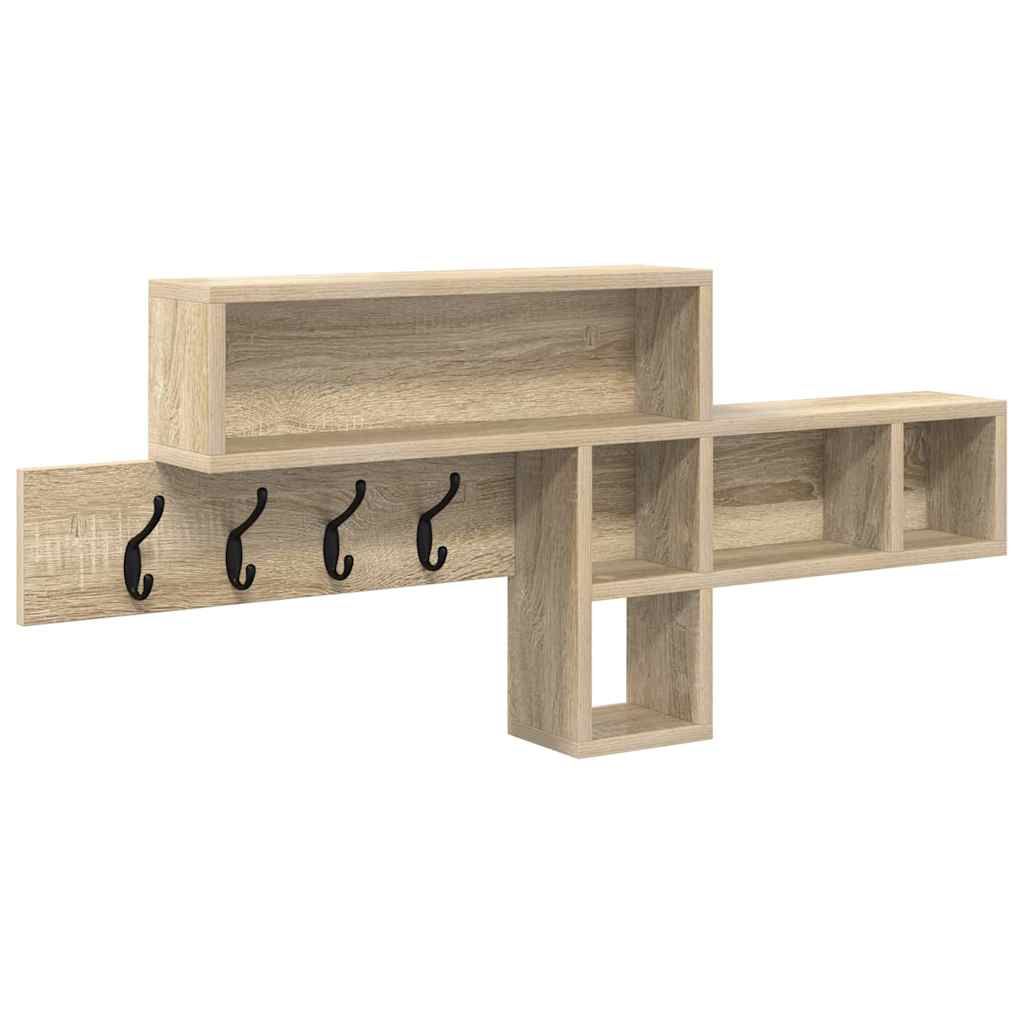 vidaXL Wandmontierter nachttisch Sonoma-Eiche 100 x 12 x 43,5 cm