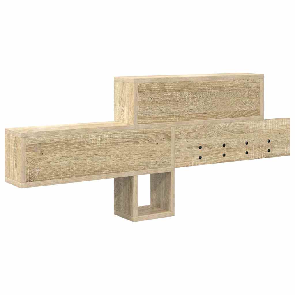 vidaXL Wandmontierter nachttisch Sonoma-Eiche 100 x 12 x 43,5 cm