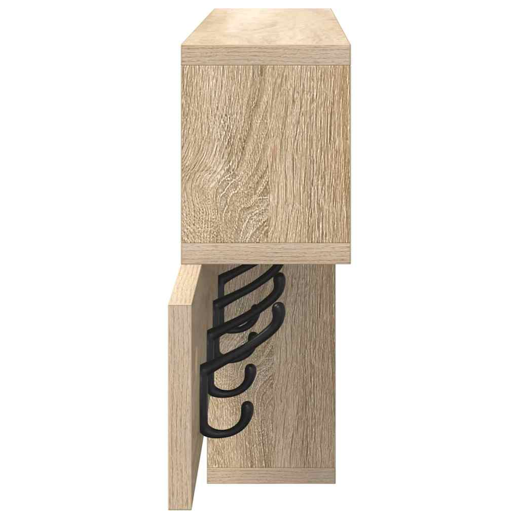 vidaXL Wandmontierter nachttisch Sonoma-Eiche 100 x 12 x 43,5 cm