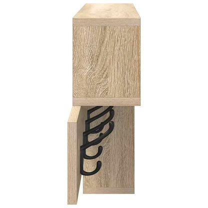 vidaXL Wandmontierter nachttisch Sonoma-Eiche 100 x 12 x 43,5 cm