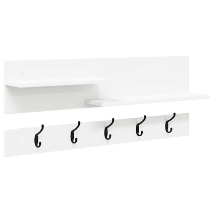vidaXL Wandmontierter nachttisch Weiß 90 x 15 x 36 cm Holzwerkstoff