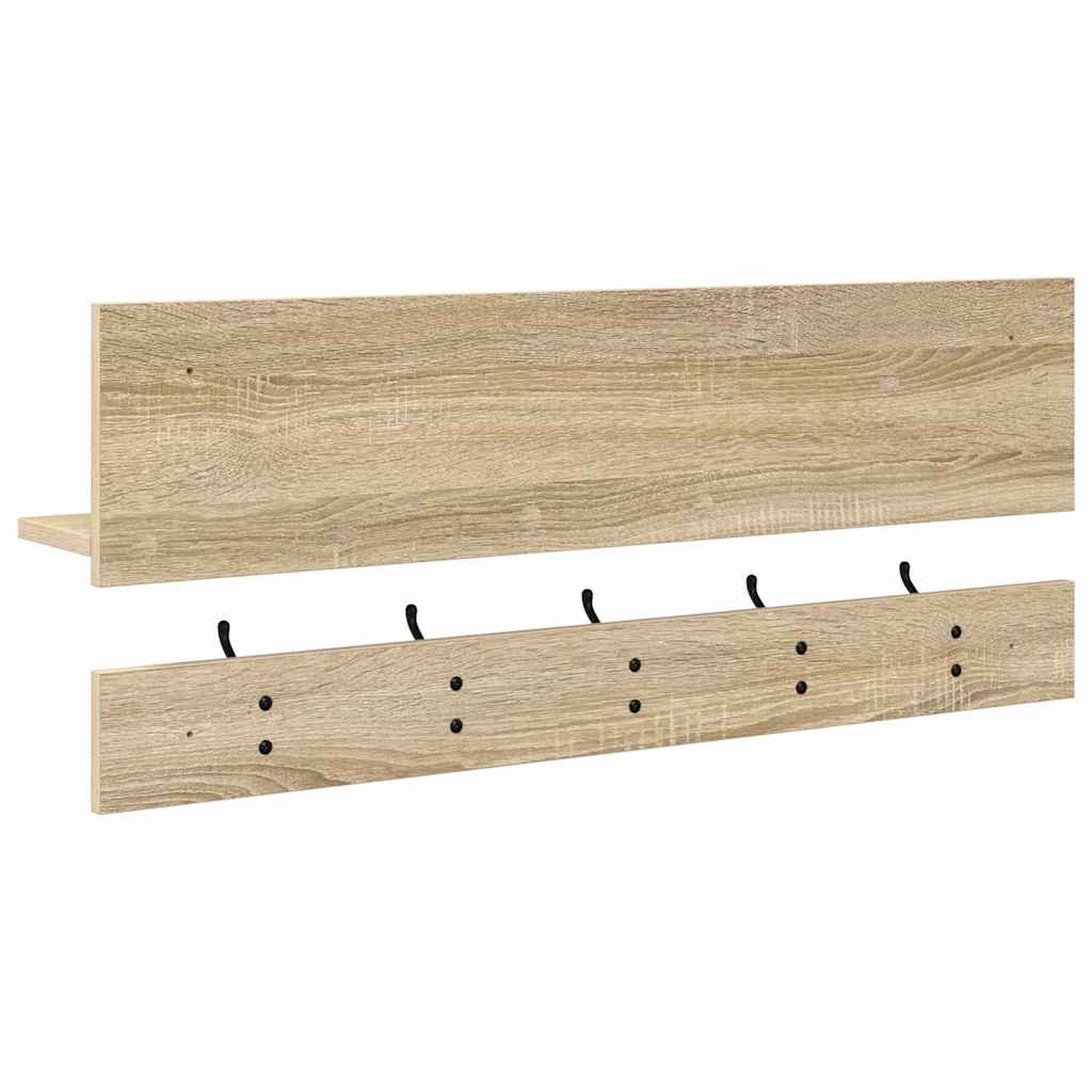 vidaXL Wandmontierter nachttisch Sonoma-Eiche 90 x 15 x 36 cm