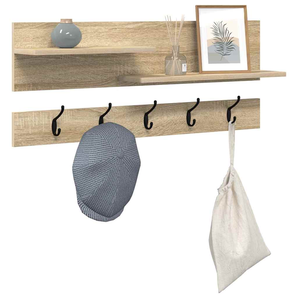 vidaXL Wandmontierter nachttisch Sonoma-Eiche 90 x 15 x 36 cm
