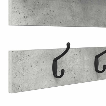 vidaXL Wandmontierter nachttisch mit Regal Beton Grau 90 x 15 x 36 cm